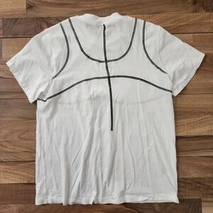 Lululemon LA All-Yours Boyfriend Tee Soft Pima Cotton White Size 2 Euc